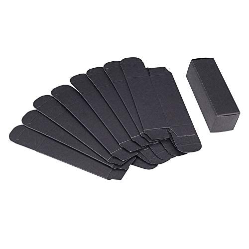 BENECREAT 50 Pack Black Kraft Lipstick Boxes - 3.4x1x1 Inch