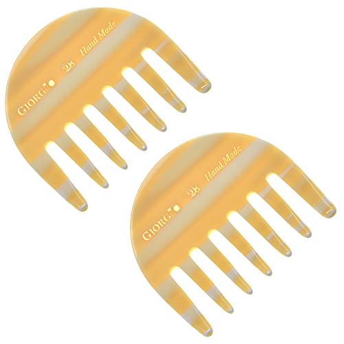 Giorgio G28 Wide Tooth Detangling Comb - Portable Travel Hair Comb