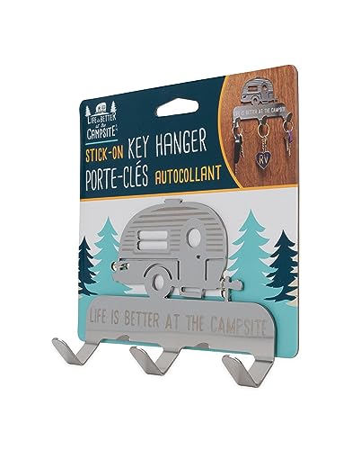 Camco Life is Better at The Campsite 3-Hook Key/Leash Hanger