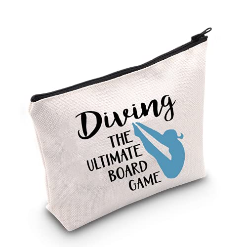LEVLO Diving The Ultimate Makeup Bag - Cotton Canvas Zipper Pouch