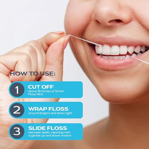drTung's Smart Floss Mint 90ft Expanding Dental Floss Pack of 2