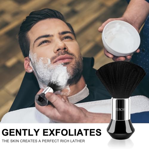 Nicemovic 4-Pack Barber Neck Duster & Brush Set for Haircutting