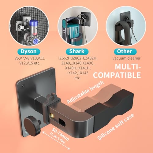 Adjustable Wall Mount for Shark & Dyson Cordless Vacuums