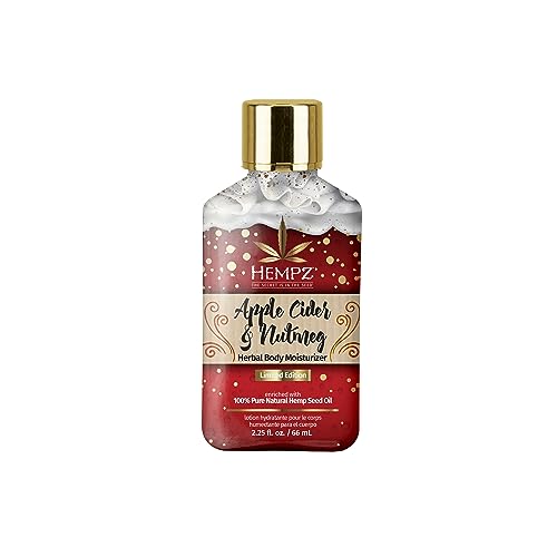Hempz Cider & Nutmeg Herbal Body Lotion - Hydrating Hemp Seed Moisturizer