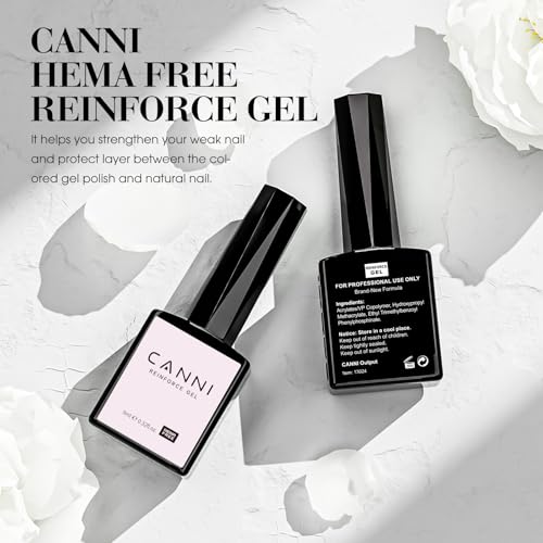 CANNI Nail Strengthening Gel Hardener - Long-Lasting, Flexible & Glossy
