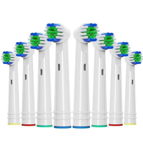 UUJ Replacement Toothbrush Heads for Oral-B, 8 Pack Soft Bristles