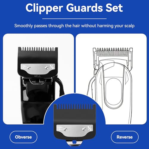 Wahl Clipper Guards Set - Durable Nylon Hair Clipper Guards, 1/16"