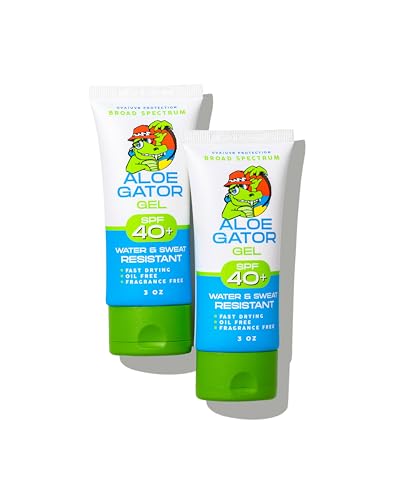 Aloe Gator Gel Sunscreen SPF 40+ Alcohol-Free, Fragrance-Free