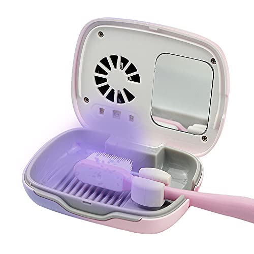 Impressive Smile Rechargeable UV Toothbrush Sanitizer Case - Pink