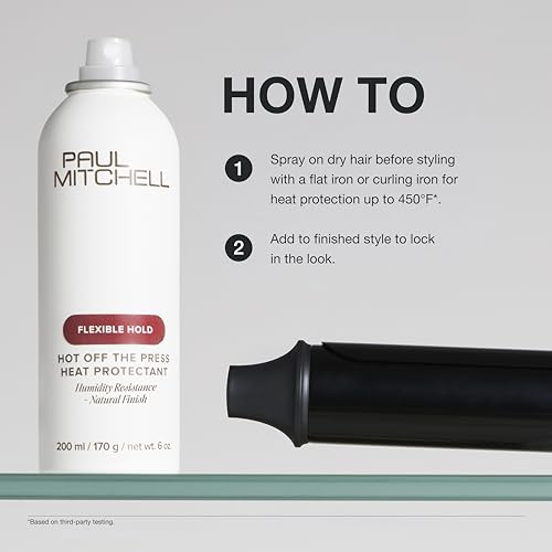Paul Mitchell Heat Protectant Spray for All Hair Types - 450°F Thermal Protection