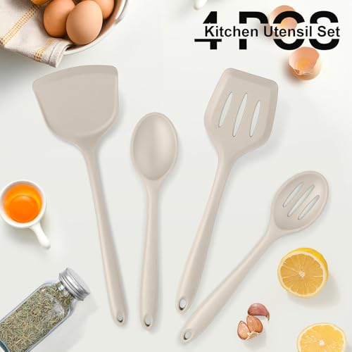 P&P CHEF 4-Piece Silicone Kitchen Utensil Set - Heat-Resistant & Non-Stick
