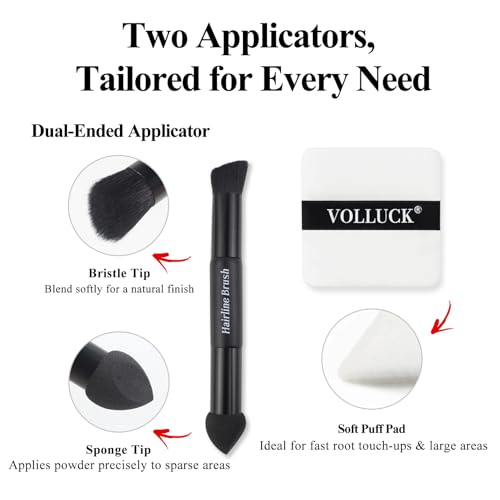 VOLLUCK Medium Blonde Root Touch Up Powder - 0.42 Ounce for All Hair Types