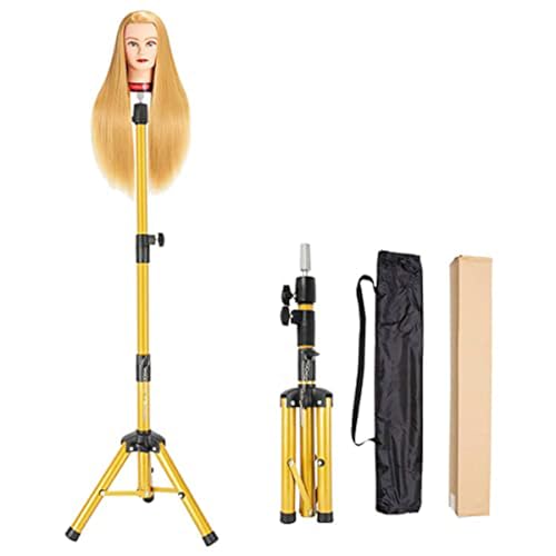 AliLeader Heavy Duty Adjustable Wig Stand Tripod - 55 Inch Metal Head Mount