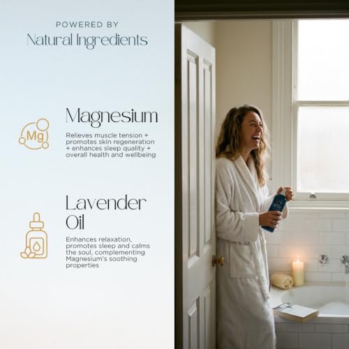 Abundant Natural Health Ocean Magnesium Bath Soak with Lavender, 500mL