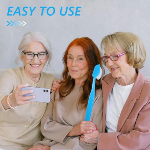 Sky-Blue Giant Toothbrush Prop for Party & Photo Booths - Fun Birthday Accessory