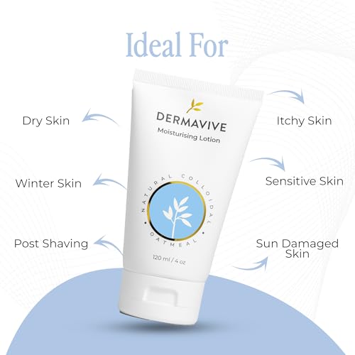 Dermavive Oatmeal Moisturizing Lotion for Dry Sensitive Skin - 4.05 Fl Oz