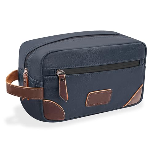 Wohlbege Men's Large Travel Toiletry Bag - Waterproof Bathroom Organizer