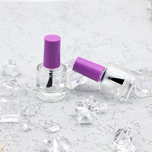 GTHER 20PCS 8ML Empty Nail Polish Bottles with Brush, Funnels & Mixing Balls