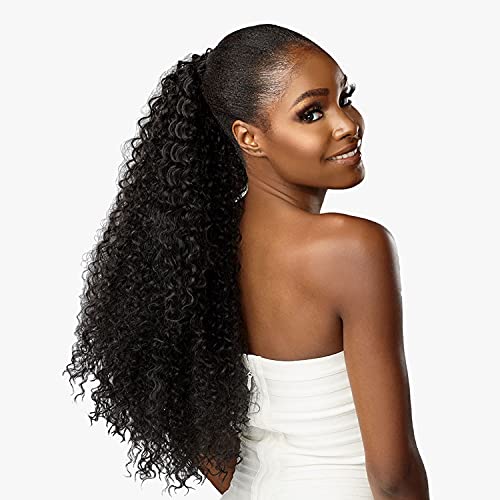 Sensationnel Lulu Drawstring Ponytail - Yaki Texture High Heat Synthetic