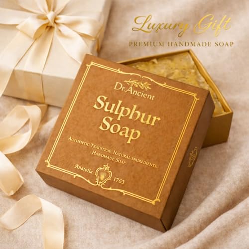 Dr.Ancient Natural Sulphur Soap Bar – Traditional Handmade Gift Box Edition