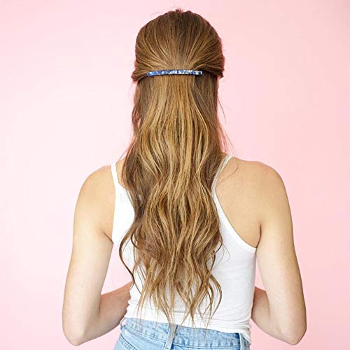HYFEEL Long French Barrettes for Thick Hair - 3 Pack Acrylic Clips