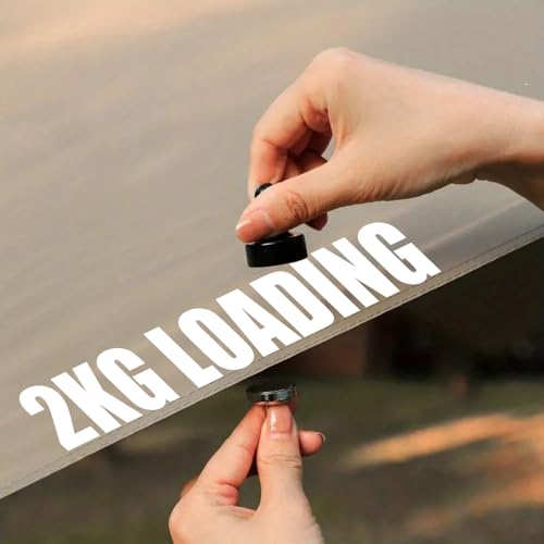 Magnetic Camping Hooks - 4 Pack, Quick Release Clip Hanger