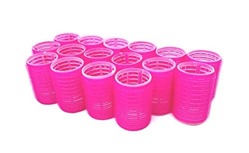 Medium Size Self Grip Hair Curlers Set for Fine & Short Hair - 16 Pieces