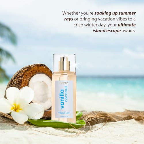 Lavanila Vanilla Coconut Hair & Body Mist for Women, 5 Oz ? Tropical Vanilla Body Spray, Hair Perfume & Fragrance with Madagascar Vanilla ? Lightweight Women¡¯s Fragrance for Hair & Skin