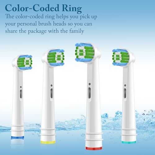 Swistarhan Green Replacement Toothbrush Heads Pack of 12 for Oral B Electric Models