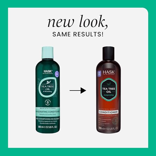 HASK Tea Tree & Rosemary Oil Scalp Care Conditioner, 12 fl oz