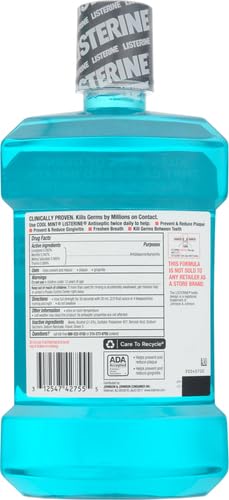 Listerine Cool Mint Antiseptic Mouthwash - 1.5L Pack of 2