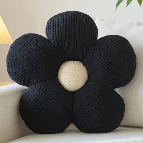 Cute Flower Throw Pillow - Decorative Plush Cushion for Couch & Bed (14.9")