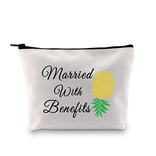 Funny Upside Down Pineapple Makeup Bag - Married With Benefits Pouch