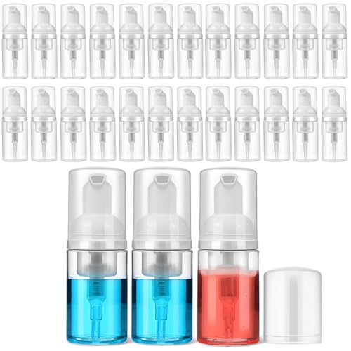 30ml Foam Pump Bottles - 24 Pack Travel Soap Dispenser
