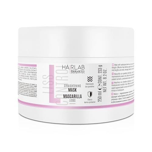 Salerm Lisos Hair Lab Smoothing Mask with Keratin & Coconut Oil - 250 ml for Frizz Control