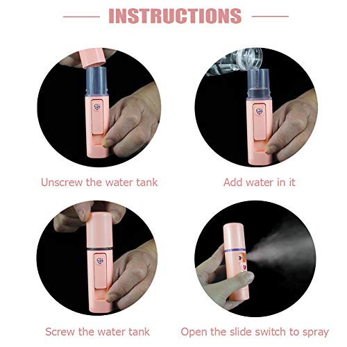 YUNYILAN Nano Facial Mister - USB Rechargeable Hydrating Mist Sprayer