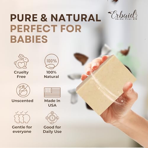 Oatmeal & Honey Goat Milk Soap Bar for Sensitive Skin Relief