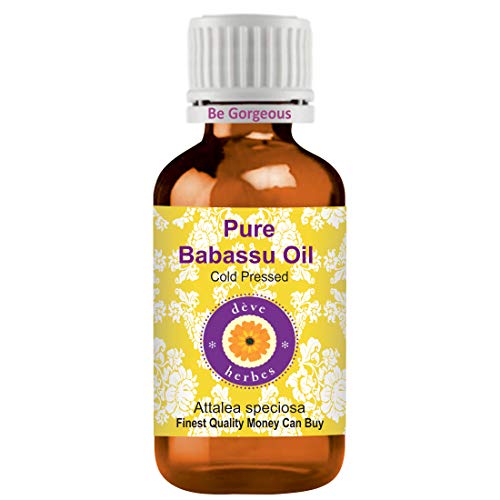 dève herbes Pure Babassu Oil - Cold Pressed Natural Carrier Oil, 1 Fl Oz