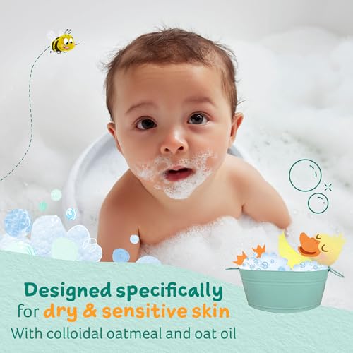Childs Farm OatDerma Bubble Bath for Sensitive Skin, 8.4 Fl Oz