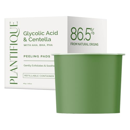 Korean Glycolic Acid Pads with CICA & Niacinamide - Refillable (60 Count)