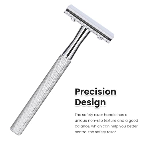 Keropy Safety Razor for Men - Single Blade with 10 Stainless Steel Blades