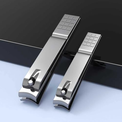 Derlaier Nail Clippers Set - Stainless Steel Dual-Size Cutters for Home & Travel