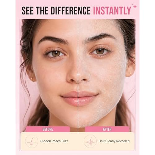 Hair Identifier Spray for Face Shaving & Dermaplaning, Dermaplane Spray to Reveal Peach Fuzz & Fine Facial Hair, Pre-Shave Facial Mist for Women, Smoother More Precise At-Home Dermaplaning Prep