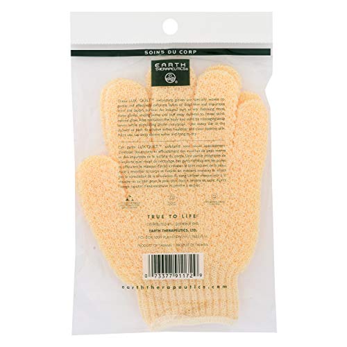Earth Therapeutics Natural Hydro Exfoliating Gloves - 1 Pair for Skin Renewal