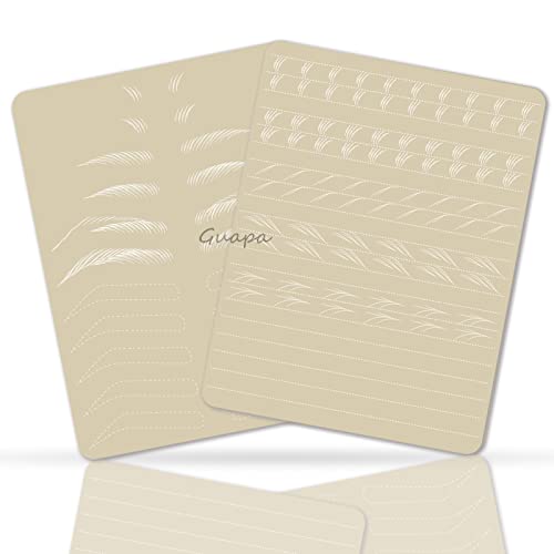 5pcs Microblading Practice Skins - Double-Sided Inkless Eyebrow Mats
