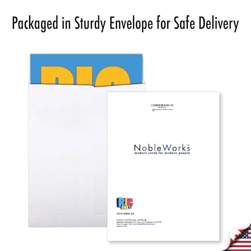 NobleWorks Jumbo Get Well Card - Oversized Feel Better Wishes
