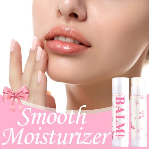 15 Pack Pink Bow Lip Balm Bulk - Lonfliness Gift Set for Weddings, Galentine’s & Parties (Variation 15)