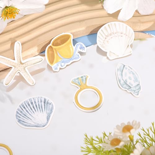 210 PCS Wedding Bells & Seashells Confetti for Beach Parties