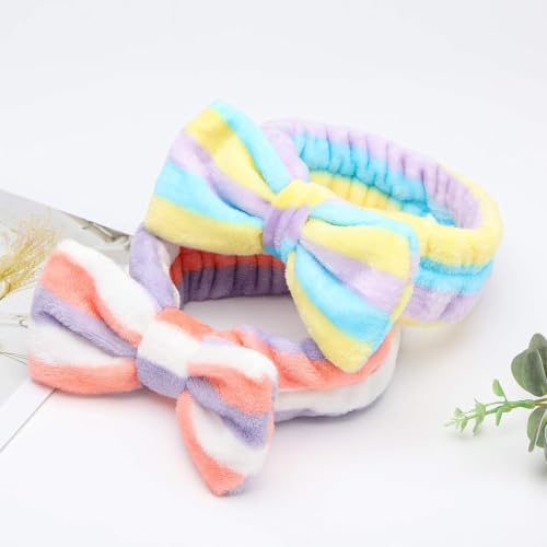 3 Otters Style1 8-Pack Spa Headbands - Soft Microfiber, Reusable Face & Makeup Headbands