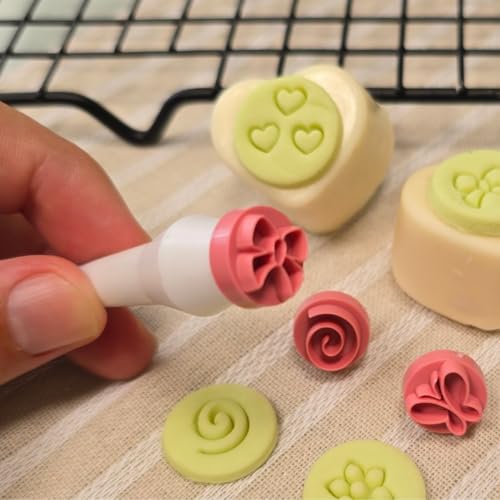 9-Piece Cookie and Pastry Stamp Set - Star, Heart, Butterfly Designs